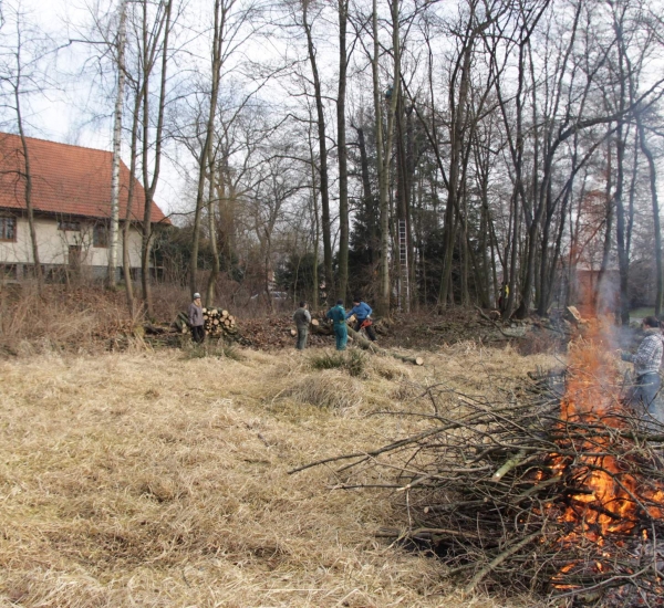 Úprava břehů 21.2.2015 - 4