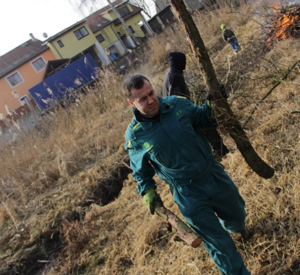 Úprava břehů 21.2.2015 - 5