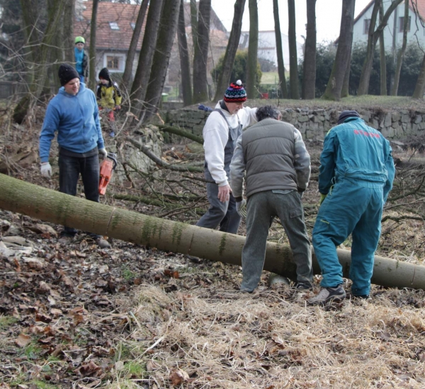 Úprava břehů 21.2.2015 - 7